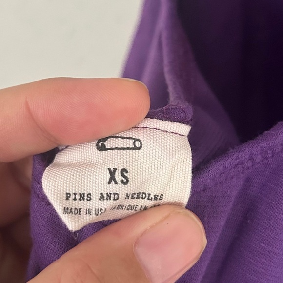 🦋 Pins & Needles Purple High Low Dress Cut Out Back Urban Outfitters Casual XS - Picture 3 of 6